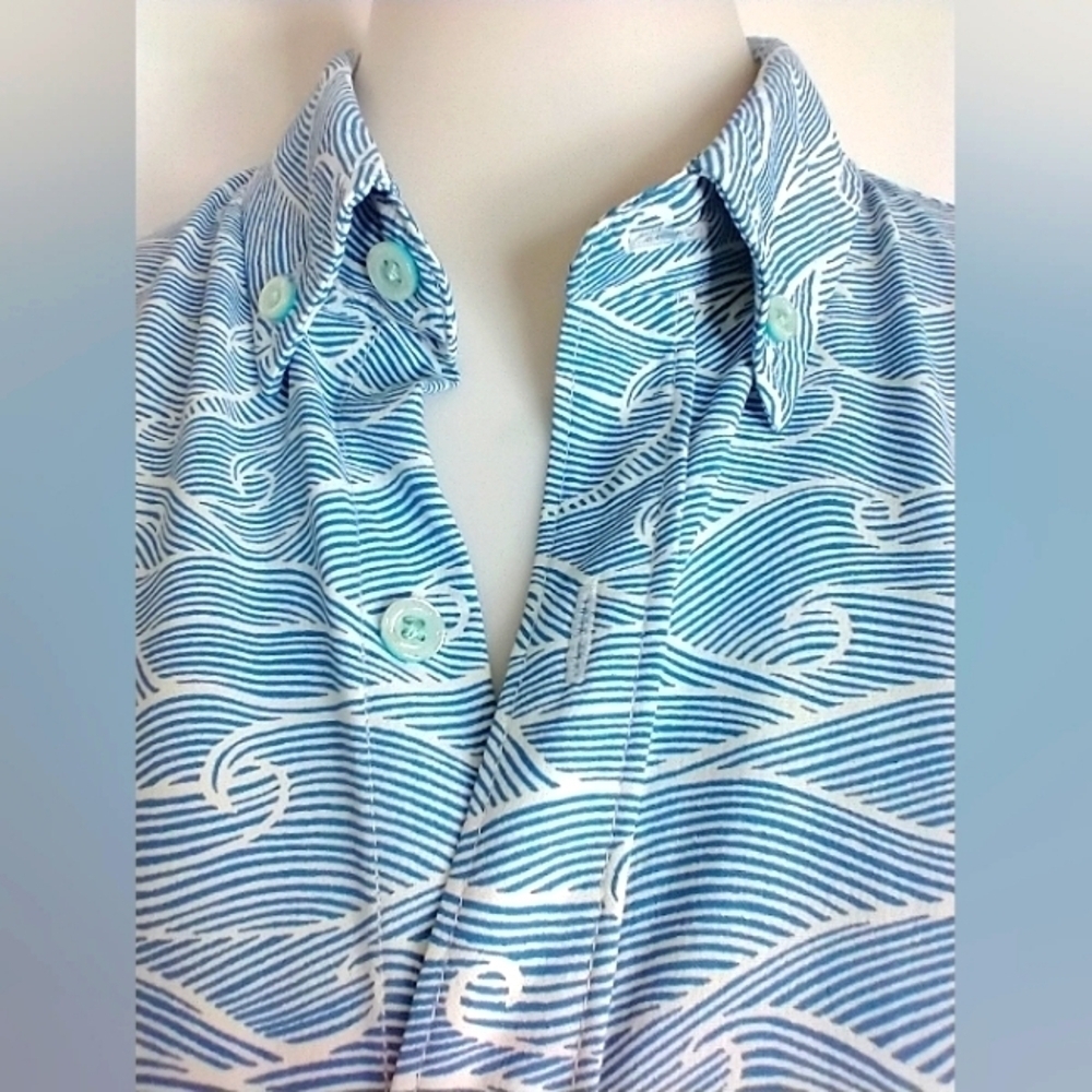 TORI RICHARD RESORT IS A STATE OF MIND BLOUSE